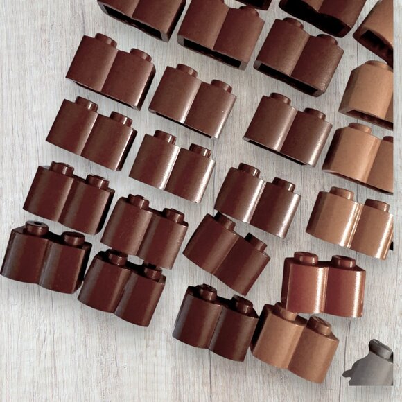 LEGO Grooves Masonry 1x2 1x4 Curved Slopes 15068 2877 98283 56734 Bulk Lot - Picture 8 of 11